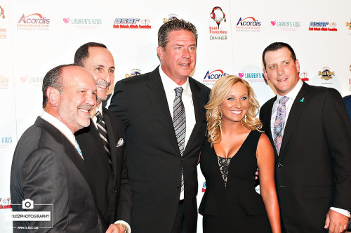 Ron Book, Eric Reid, Dan Marino and Lauren Book