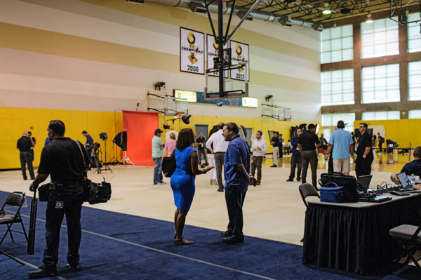 Miami Heat practice court