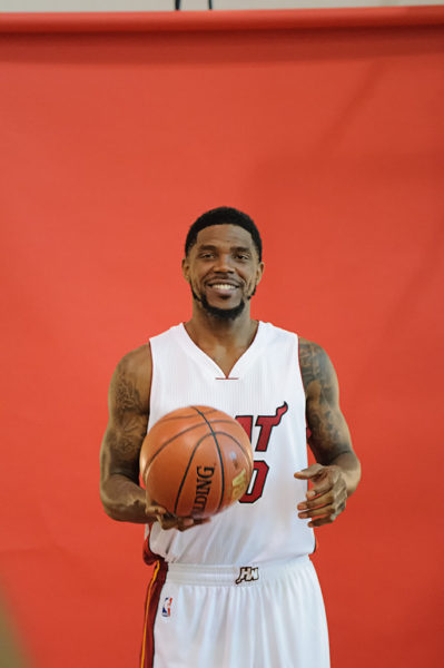 Udonis Haslem poses for his portrait