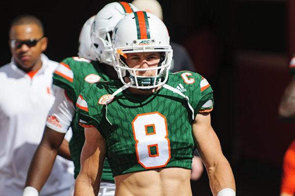 Braxton Berrios Signed Miami Orange Football Jersey (JSA)