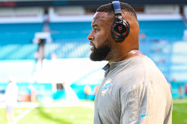 Miami Dolphins defensive tackle Davon Godchaux (56)