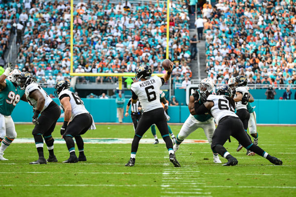 Jacksonville Jaguars quarterback Cody Kessler (6)