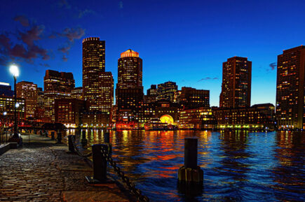 Boston Harbor Sunset